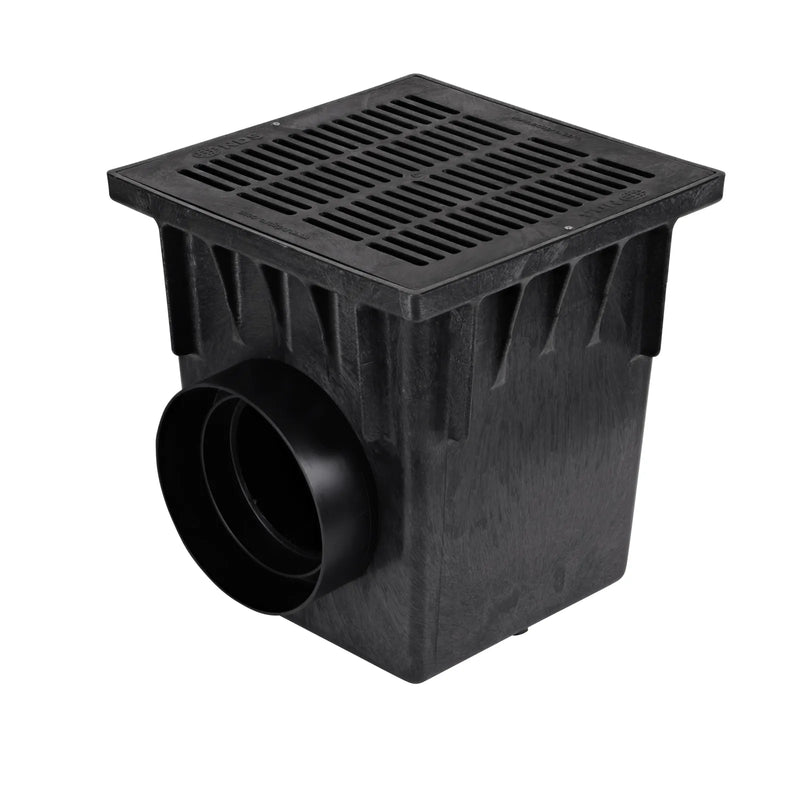 NDS 1882BLKIT - 18" Catch Basin Kit with Black Plastic Grate