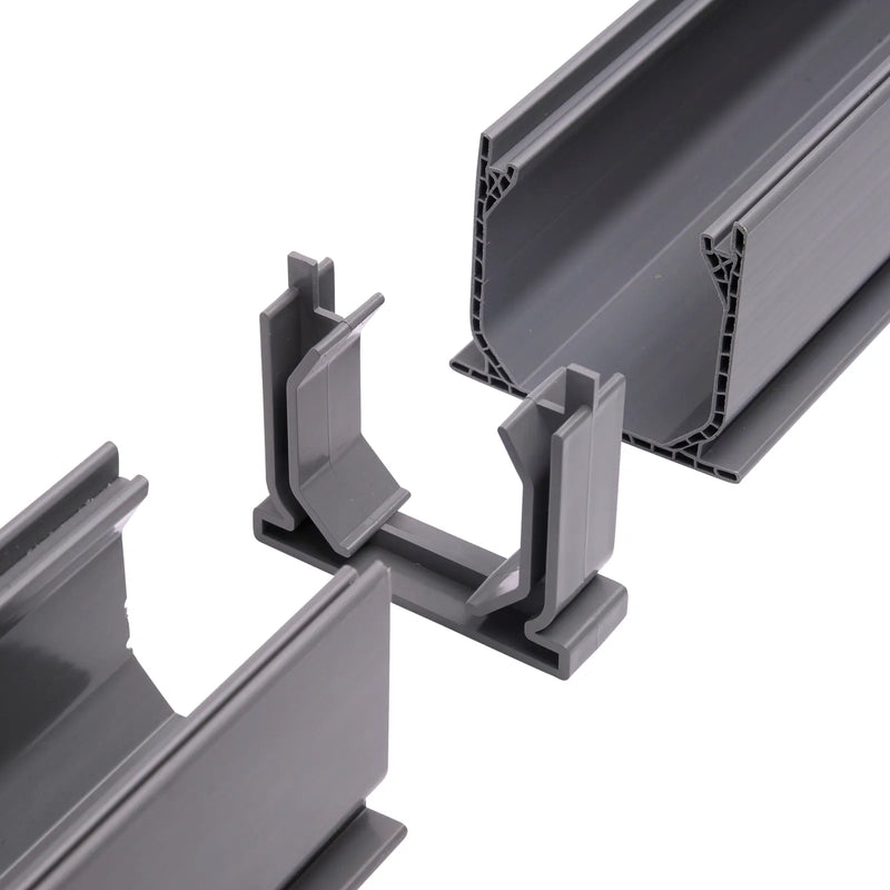 NDS 548 - Mini™ Channel Drain Coupling, Gray Plastic