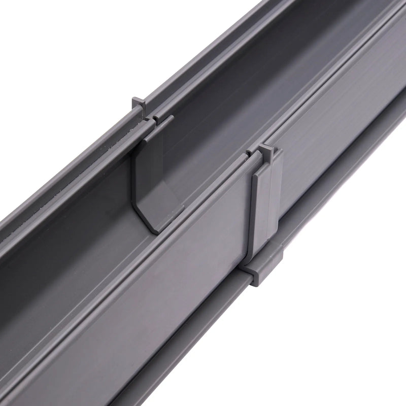 NDS 548 - Mini™ Channel Drain Coupling, Gray Plastic