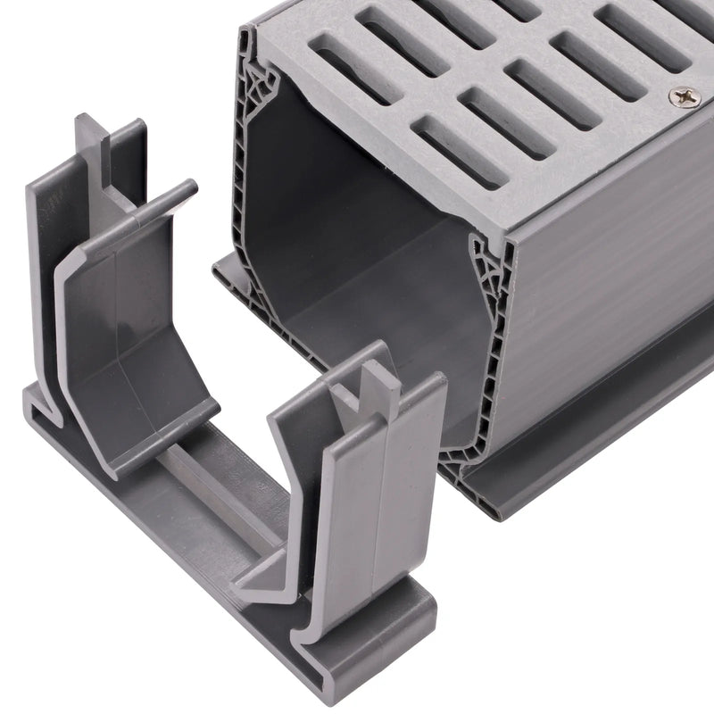 NDS 548 - Mini™ Channel Drain Coupling, Gray Plastic