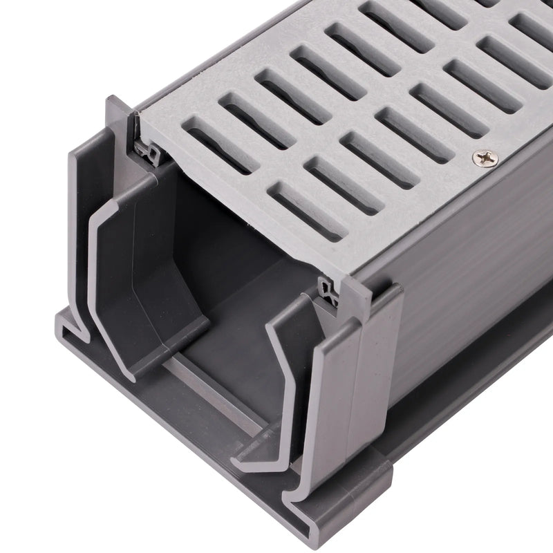 NDS 548 - Mini™ Channel Drain Coupling, Gray Plastic