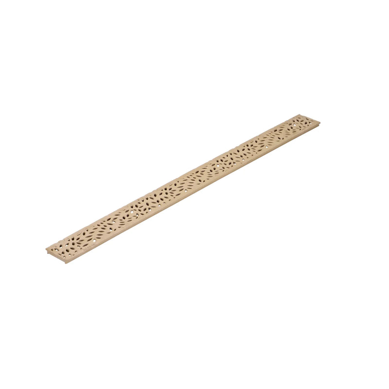 NDS 554S - Mini Channel Decorative Botanical Grate - Sand