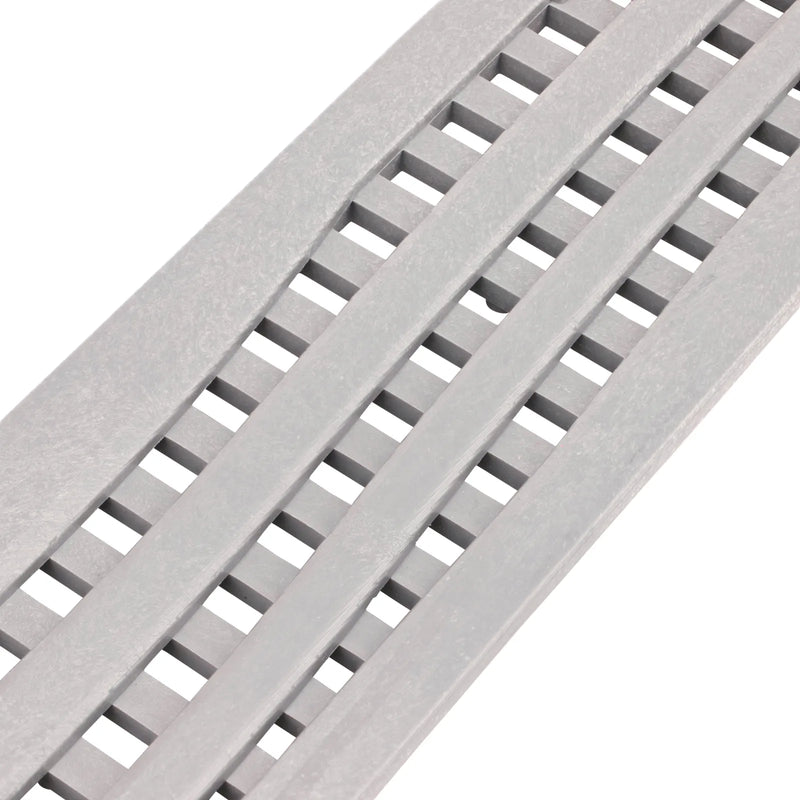 NDS 555GY - Mini Channel Decorative Wave Grate - Gray