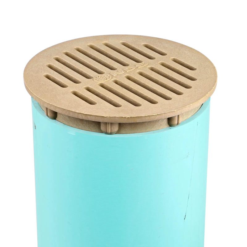 NDS 60S - 6" Sand Round Grate for 6" Catch Basins & Pipe