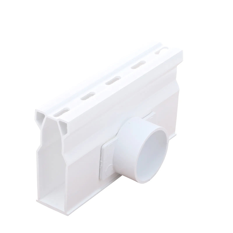 NDS 8511 - Micro Channel Spigot Side Outlet, White
