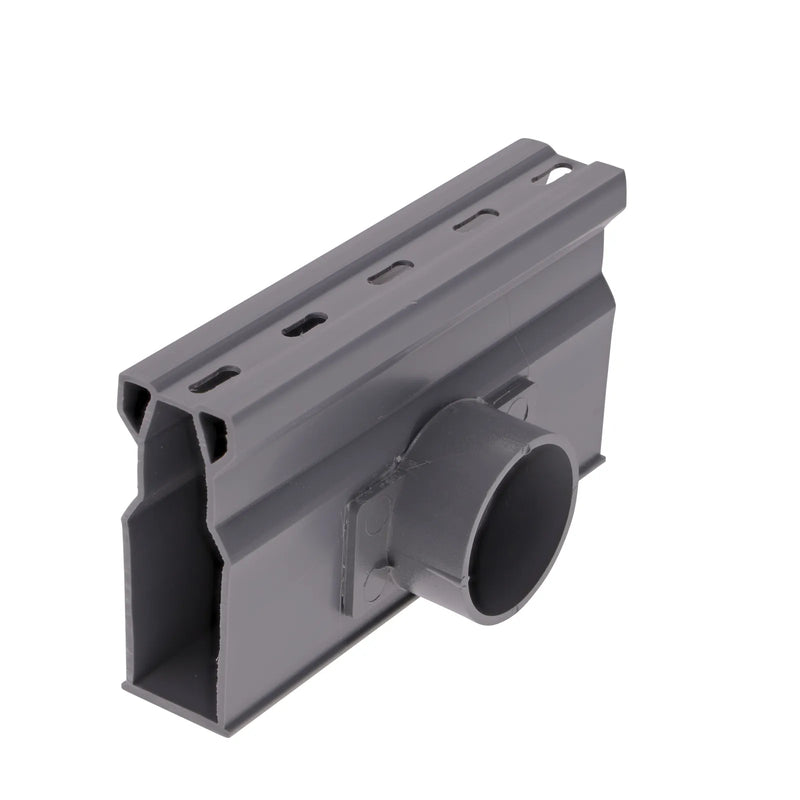 NDS 8513 - Micro Channel Spigot Side Outlet, Gray