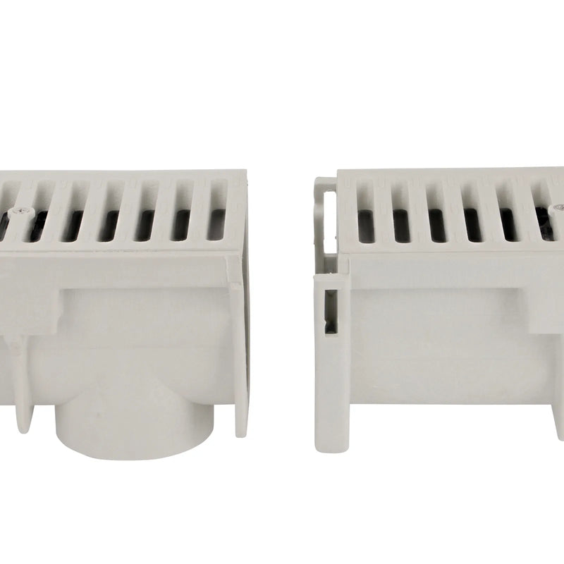 NDS DS-097N Dura Slope® Channel Drain, 6.4 in. Invert Depth, Neutral, 6 in. Wide X 4 ft. Long X 8.1 in. Deep