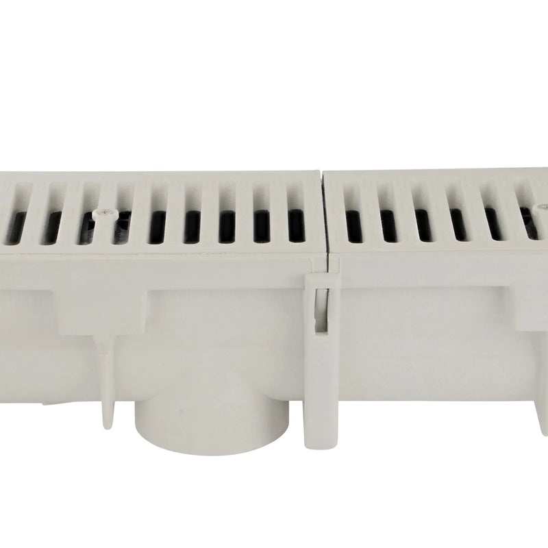 NDS DS-100N Dura Slope® Channel Drain, 7.4 in. Invert Depth, Neutral, 6 in. Wide X 4 ft. Long X 9.1 in. Deep