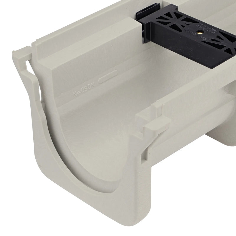 NDS DS-097N Dura Slope® Channel Drain, 6.4 in. Invert Depth, Neutral, 6 in. Wide X 4 ft. Long X 8.1 in. Deep