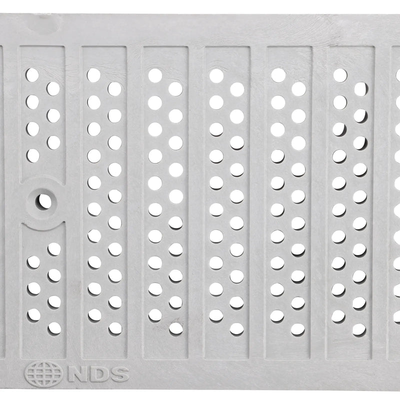 NDS DS-670 - Dura Slope Channel Grate, Gray Perforated