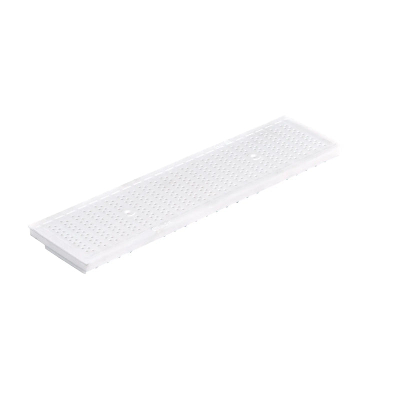 NDS DS-671 - Dura Slope Channel Grate, White Perforated