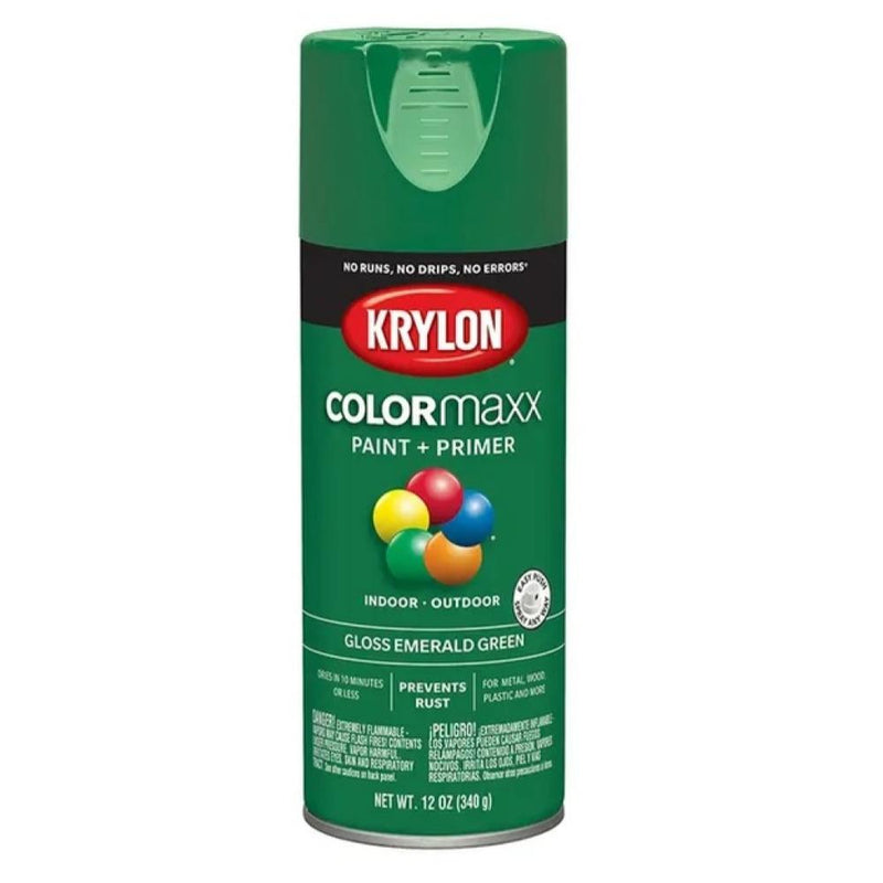 Krylon 5517 Indoor Outdoor Emerald Green Spray Paint 12 oz.