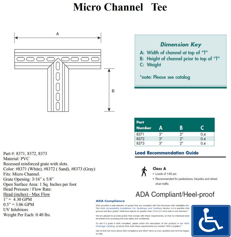 NDS 8372 - Micro Channel Tee, Sand (discontinued, final sale)