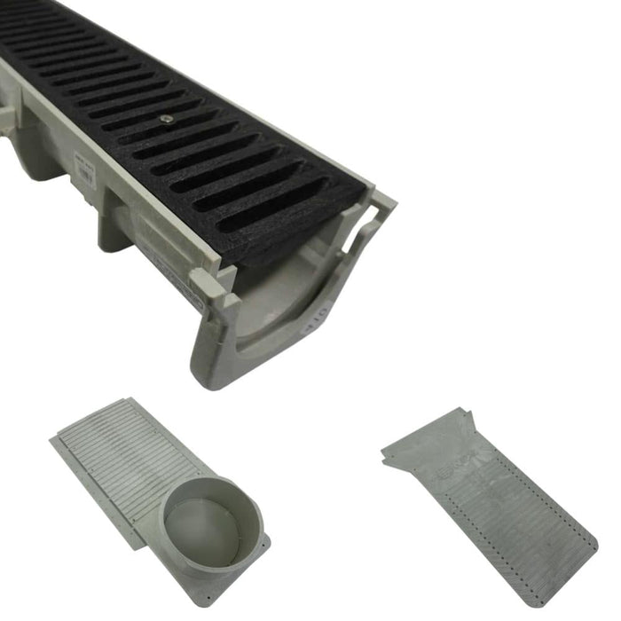 NDS 6" Wide Dura Slope Kits with HDPE Slotted Grates