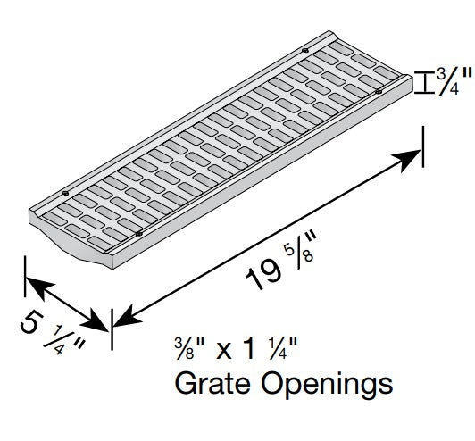 NDS 824 - 5" Galvanized Steel Grate
