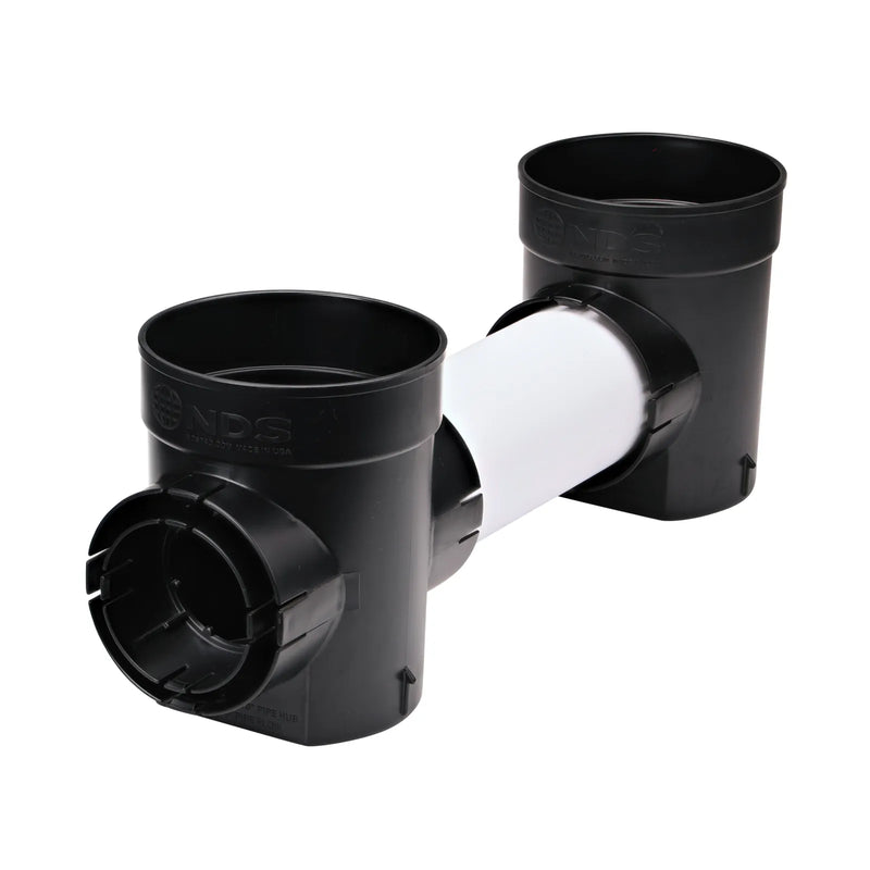 NDS 201 - 6 in. Round Spee-D® Catch Basin Drain, 2 Outlets