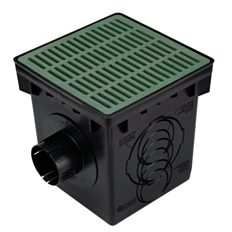 NDS 1200GRKIT - 12" Pro-Series Green Catch Basin / Grate Kit
