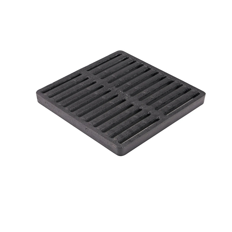 NDS 1213 - 12" Square Cast Iron Grate for 12" Catch Basins & Adapters