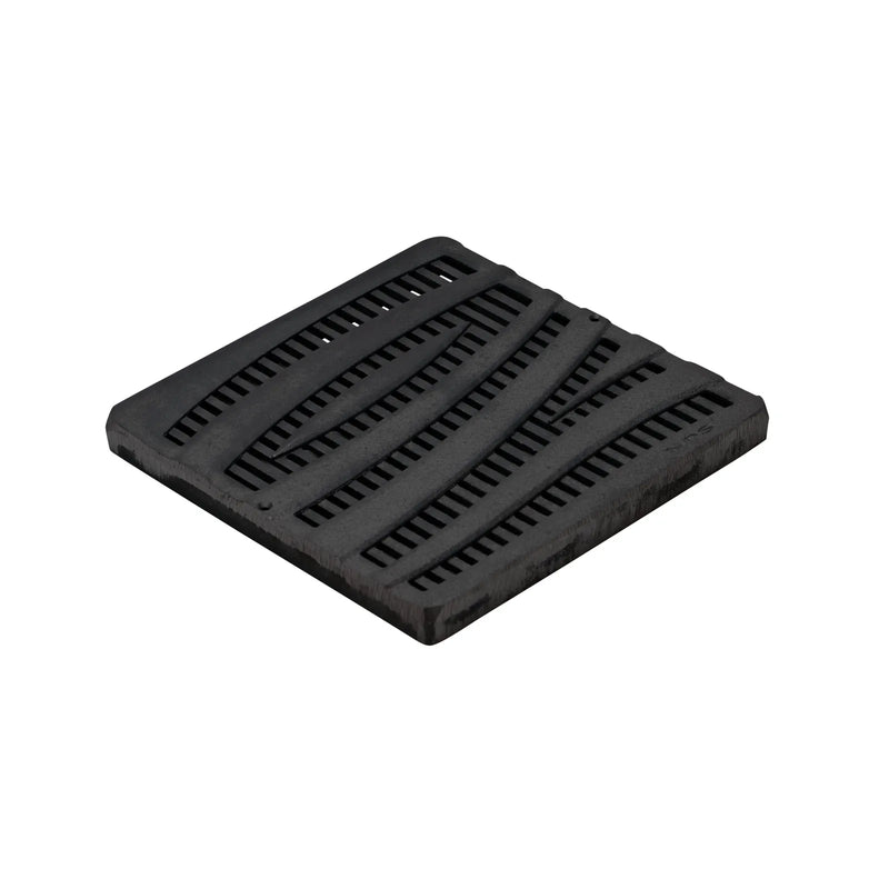 NDS 1224CI - 12" Wave Cast Iron Grate for 12" Catch Basins & Adapters