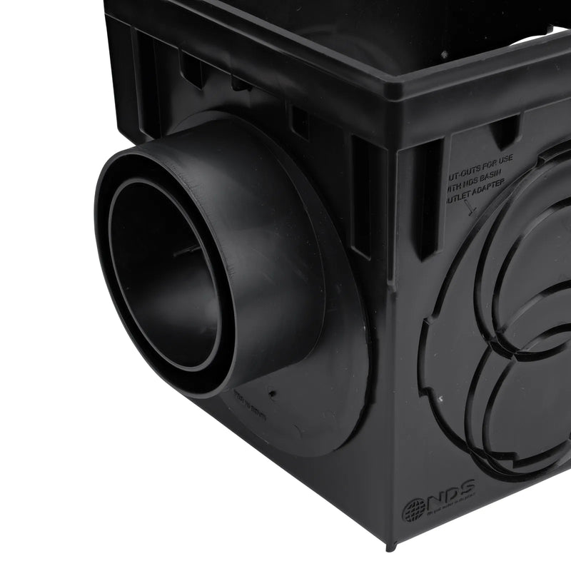 NDS 1245 - 3" & 4" Offset Universal Outlet for 9" to 24" Catch Basins