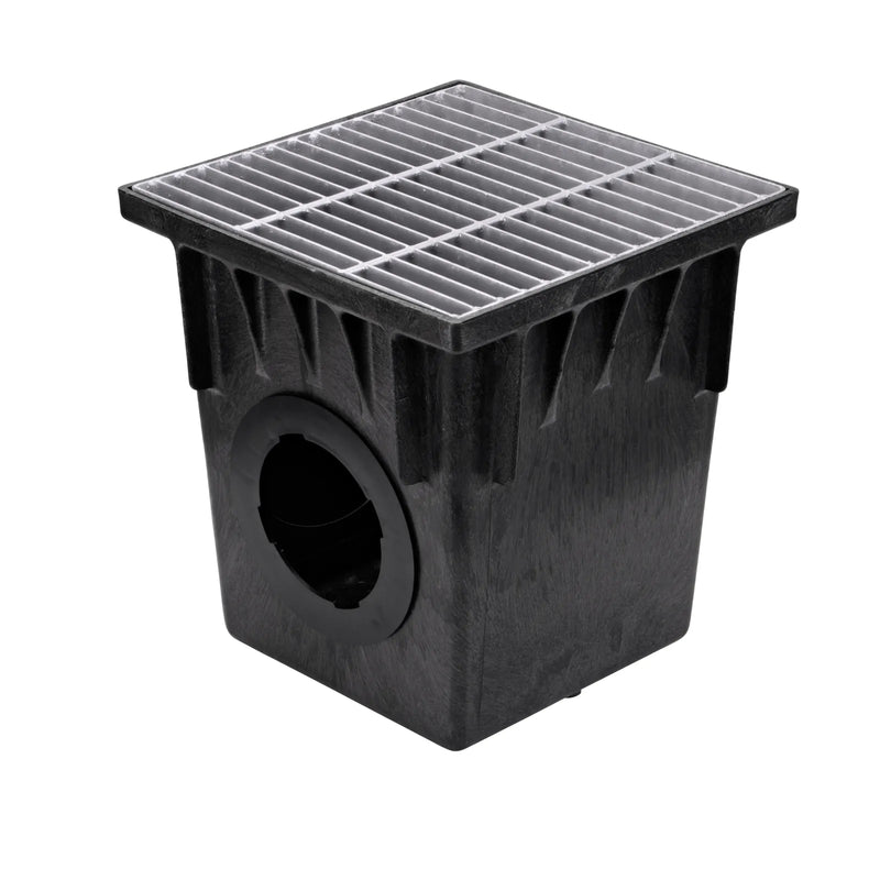 NDS 1815 - 18" Square Catch Basin Grate, Galvanized Steel
