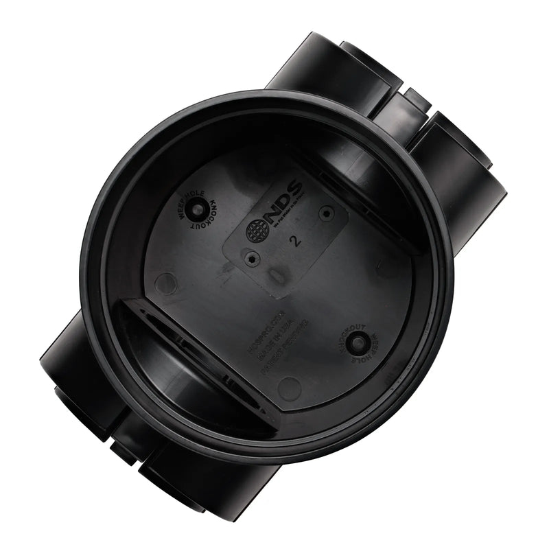 NDS 201 - 6 in. Round Spee-D® Catch Basin Drain, 2 Outlets