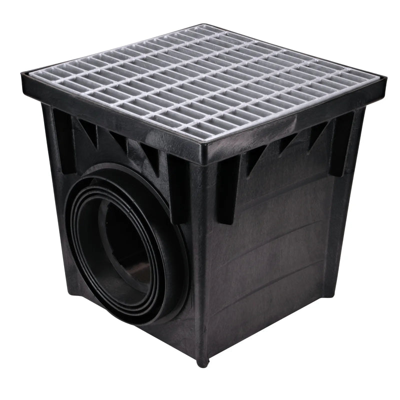 NDS 2415 - 24" Catch Basin Grate, Galvanized Steel