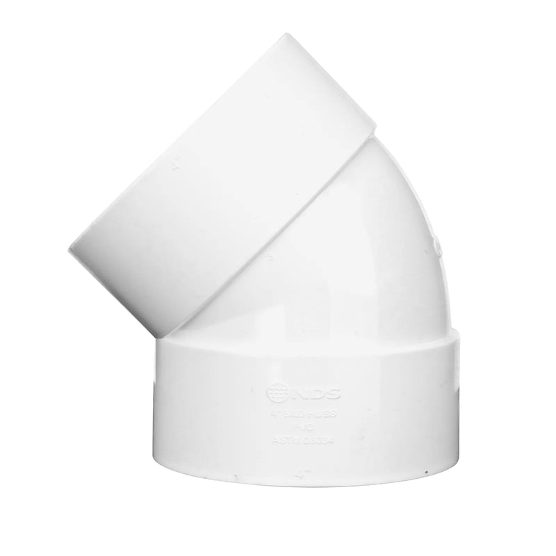 NDS 4P03 - 4" Sewer & Drain 45 Degree Elbow