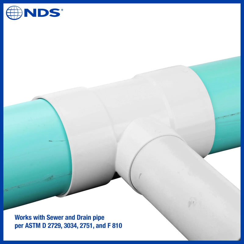 NDS 64P01 - 6" x 4" Sewer & Drain Reducing Tee