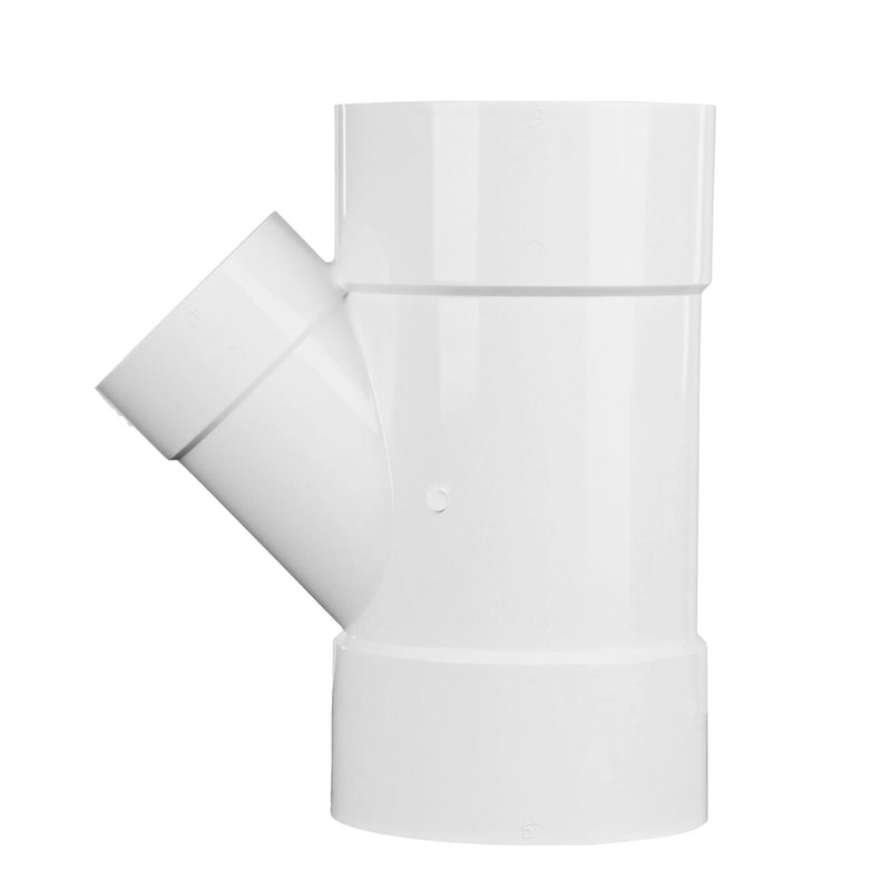 NDS 64P08 - 6" x 6" x 4" Sewer & Drain Reducing Wye