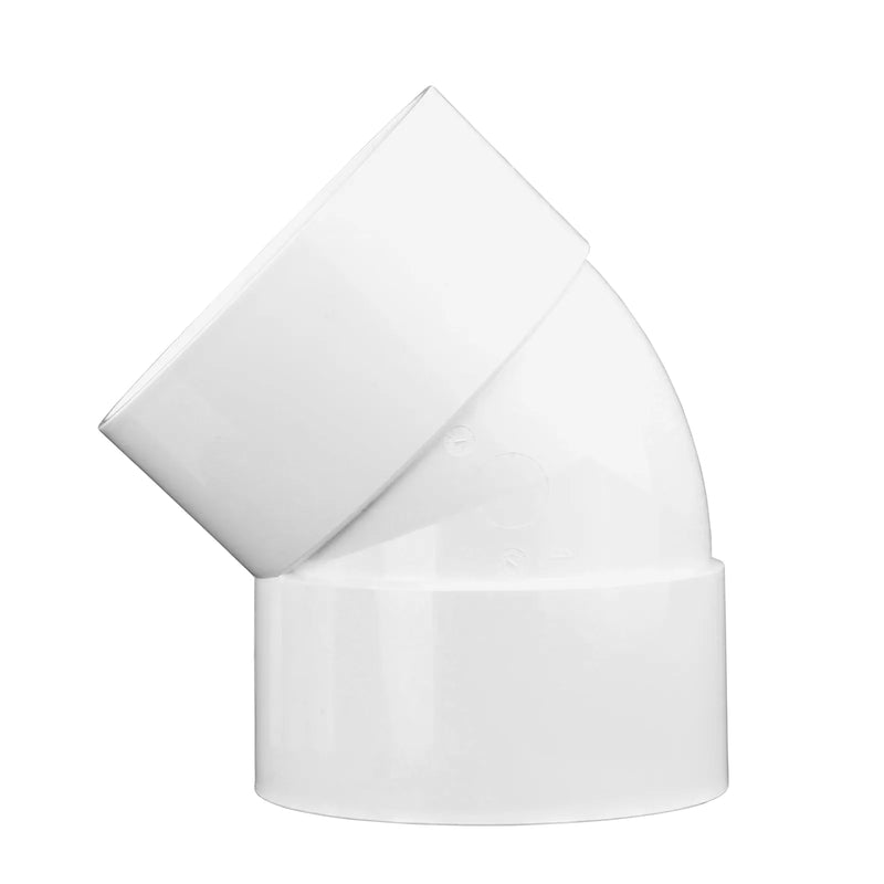 NDS 6P03 - 6" Sewer & Drain 45 Degree Elbow