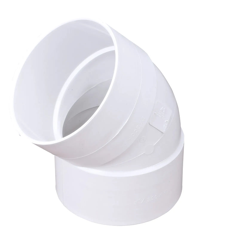 NDS 8P03 - 8" Sewer & Drain 45 Degree Elbow