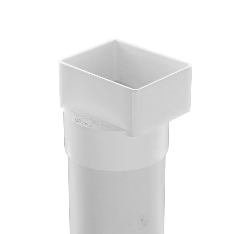 NDS 9P13 - 3" x 4" Downspout Adapter for 4" S&D Pipe Offset