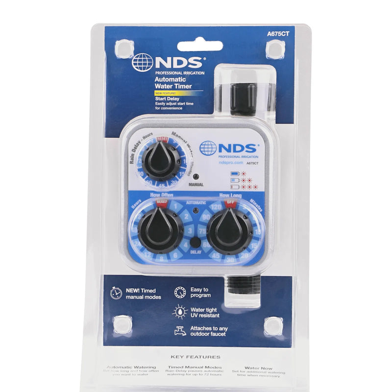 NDS A675CT Hose-End Automatic Water Timer, Analog