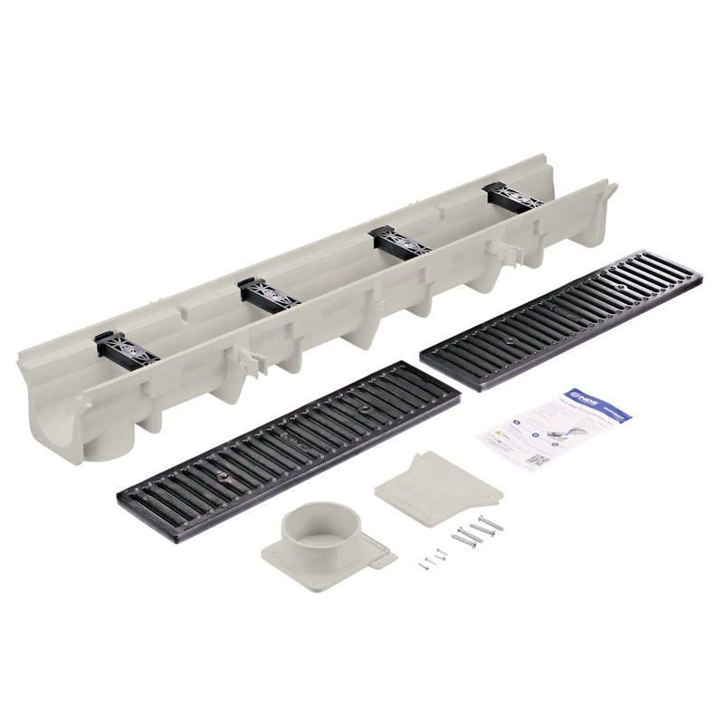 NDS DS-091NDIKIT Dura Slope Neutral Channel Drain Kit
