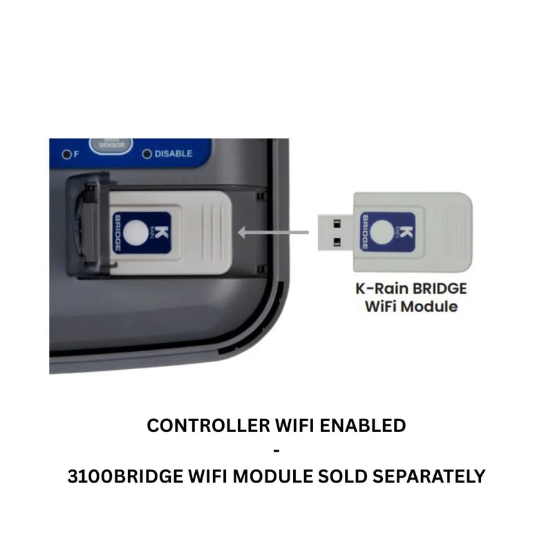 KRain 3302 Pro-EX3 4-Station Modular Irrigation Controller (WIFI Enabled)