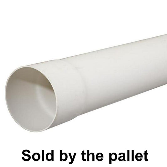 PVC Sewer and Drain Pipe 4 in x 10 ft by the Pallet (50 PCS) D2729 BE