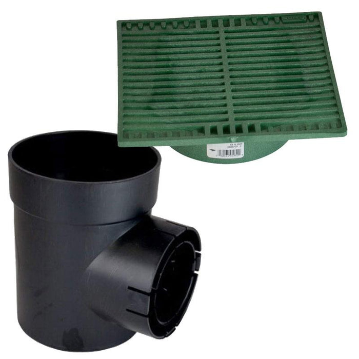 NDS 101SQGRKIT - 6" Spee-D Basin with Green Plastic Square Grate Kit