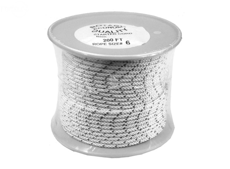 Rotary 11726 Starter Rope #5 X 200' Roll Economy Braided