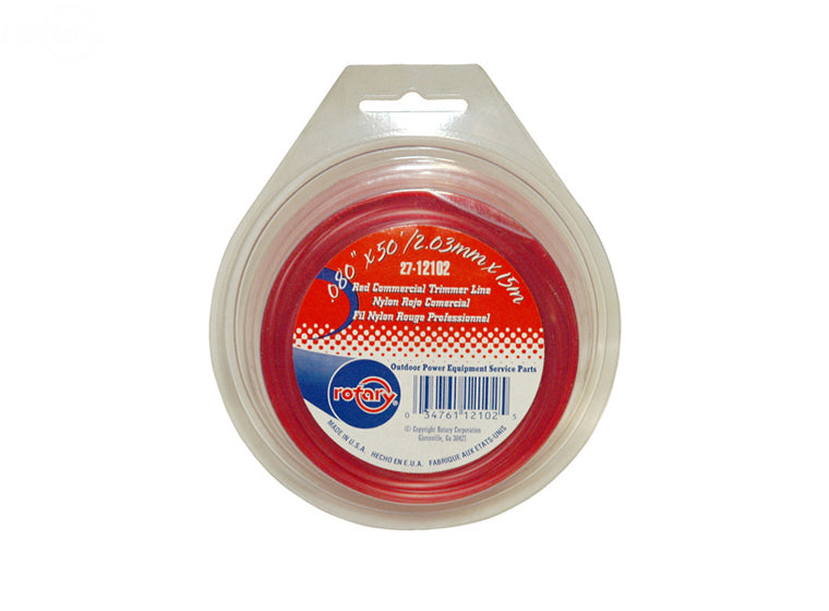 Copperhead 12102 Red Commercial Trimmer Line .080 50' Loop