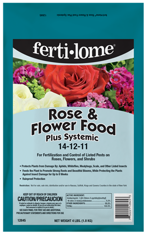 Ferti-lome 12845 Rose and Flower Food Plus Systemic 4 lbs.