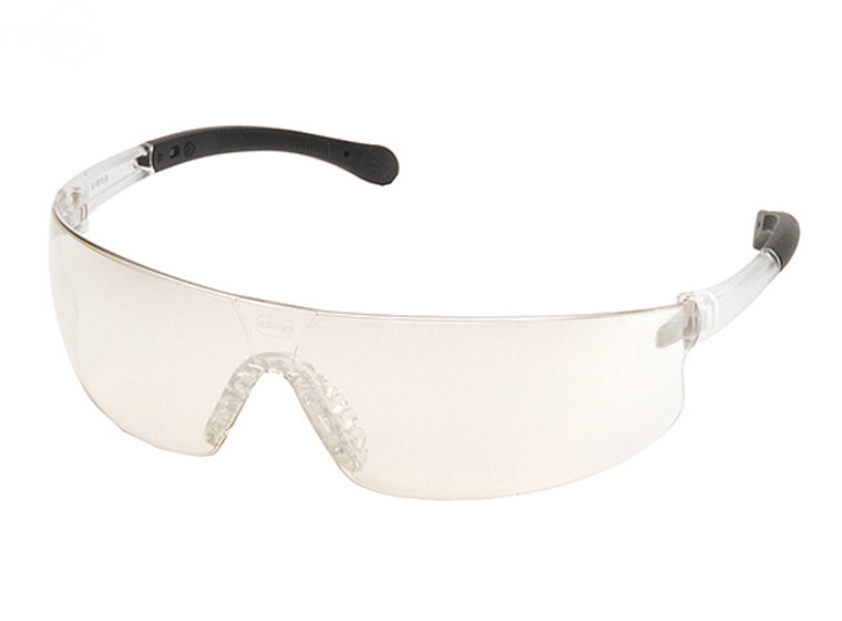 Rotary 14891 Safety Glasses - S7280S Indoor/Outdoor Mirror Lens with Clear Temples