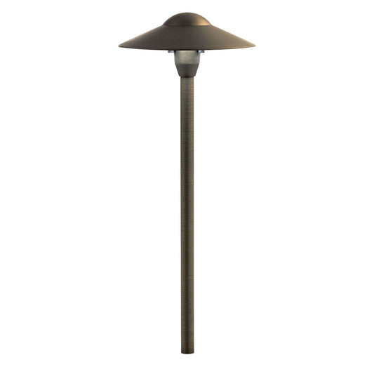 Kichler 15310CBR 8 IN Dome Path Light Centennial Brass 12v