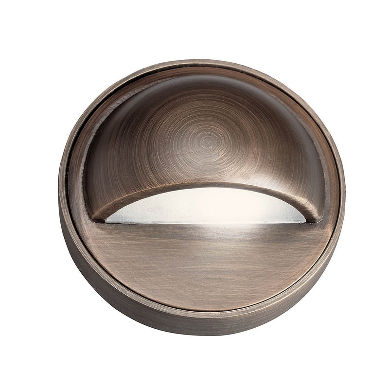 Kichler 15477CBR 12v Brass Deck Light