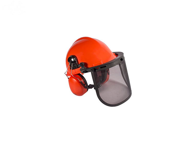 Rotary 15927 Chain Saw Safety Helmet with Ear Muffs and Face Shield