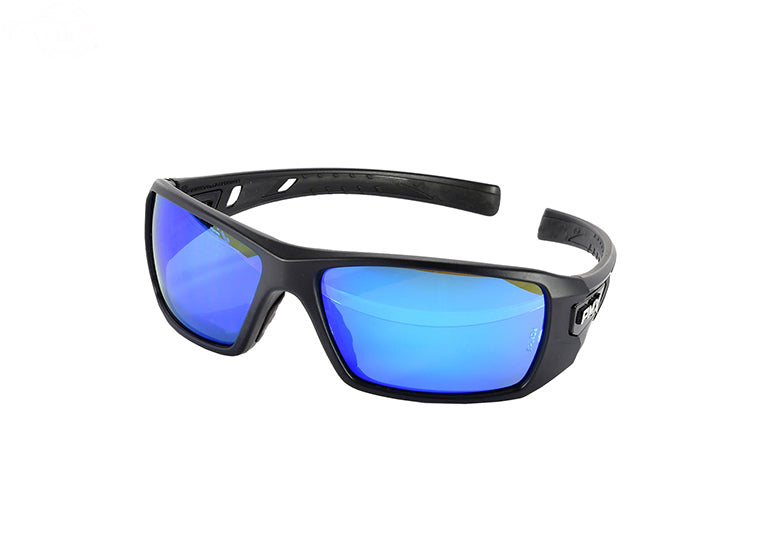 Rotary 16665 Safety Glasses - SB10465D Pyramex Black frames with Ice Blue Mirror Lenses