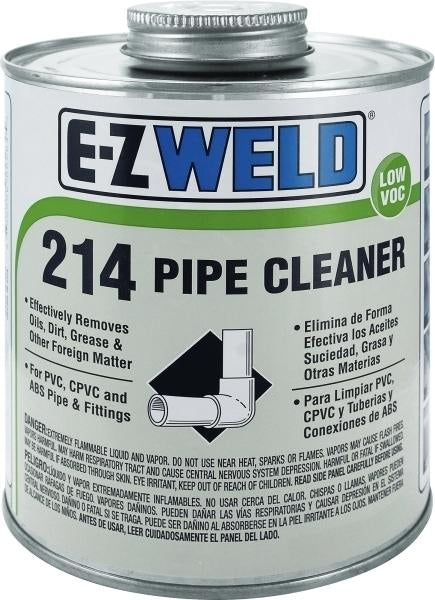 E-Z Weld 214 Clear Pipe Cleaner Quart Size (32 oz.)