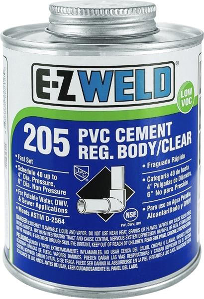 E-Z Weld 205 Clear Cement 1/4 pt