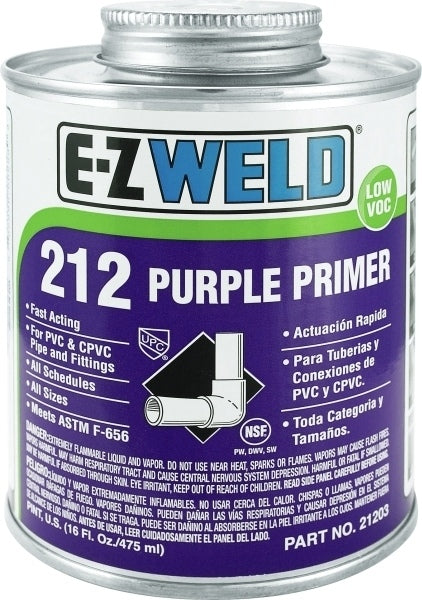 E-Z Weld 212 Purple Primer Pint Size (16 oz.)