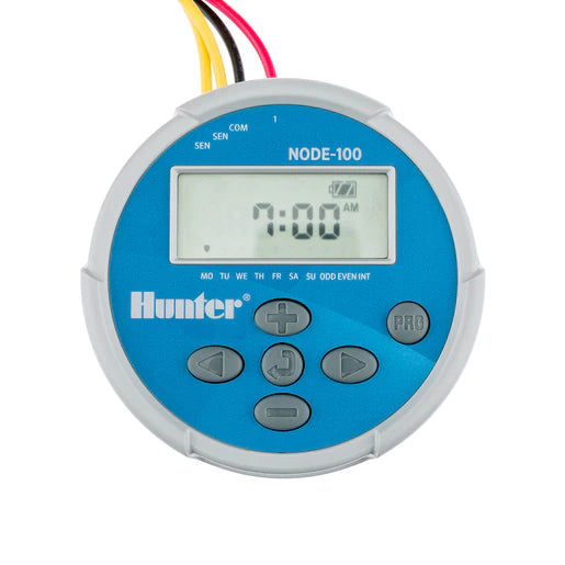 Hunter NODE100 Outdoor Controller 1 Station with DC Latching Solenoid Battery Powered